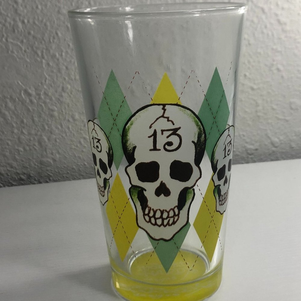 Y2K 2000s Ed Hardy Glass cup